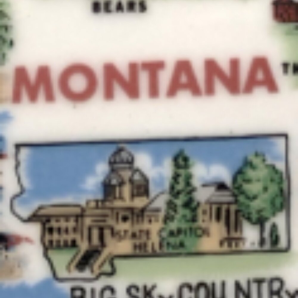 Vintage Souvenir State Plate Montana 💸 - Picture 3 of 5